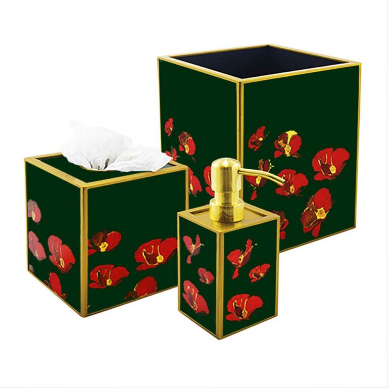 Bath gift idea - Large flowers Red Poppies