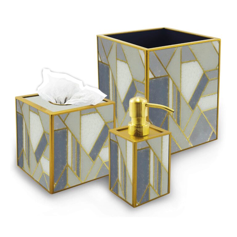 Bath accessories set - Art Deco Vintage Design