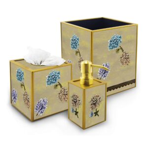 Decorative bath set - Large Lilium Flowers