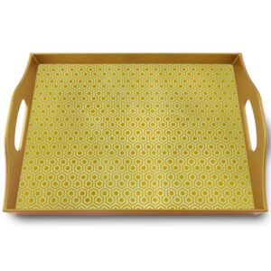 Modern serving tray - Golden Art Deco