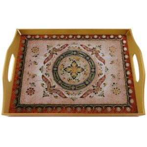 Rectangular serving tray - Syrian Marquetry Inspiration Design