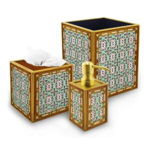 Bath decor - Oriental Blue Cross