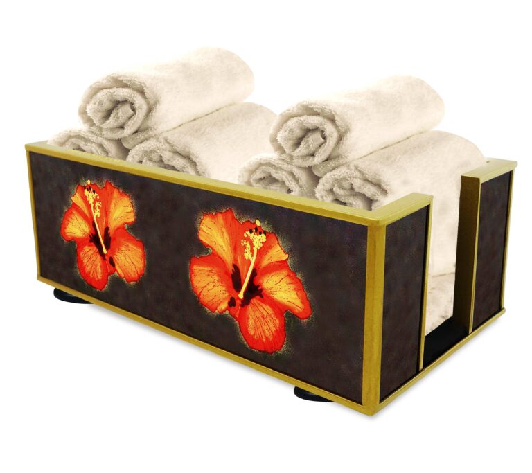 Bathroom box - Large Flower Orange Pistil