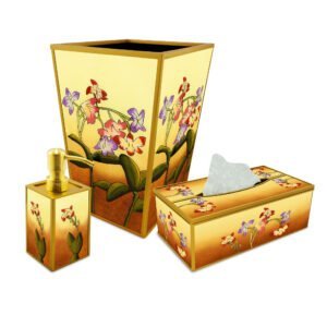 Bath accessories set - Vintage flowers