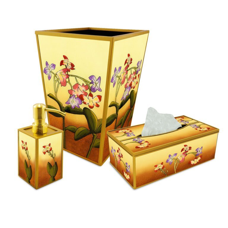 Bath accessories set - Vintage flowers