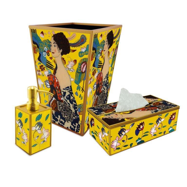 Bath gift set - Austrian Painter Klimt's Lady with a fan