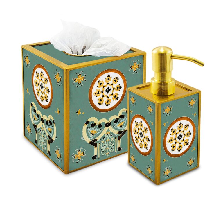 Bathroom decor - Turquoise Oriental Traditional Miniatures