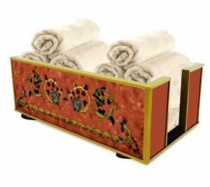 Bathroom storage box - Baroque Style Red Birds