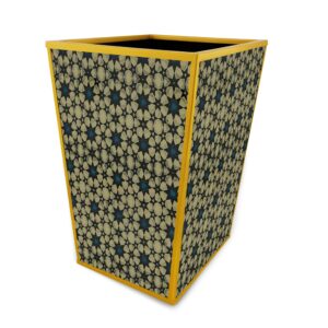 Bathroom trash can - Geometric Oriental Style Stars