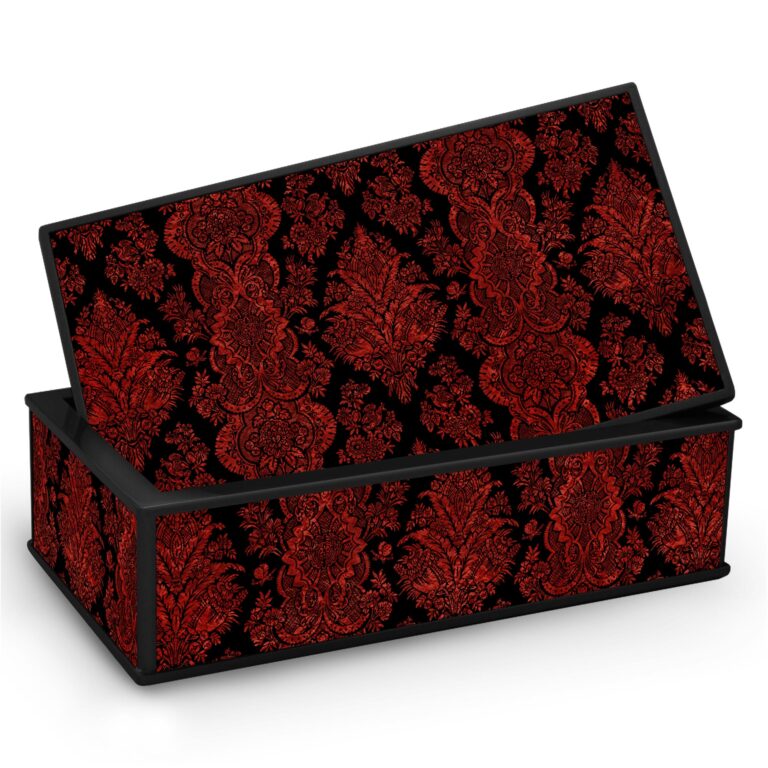 Vintage box - Red victorian wallpaper