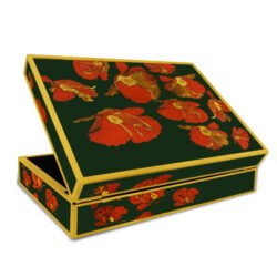 Tea chests - Large flowers Red Poppies