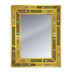 Large mirror - Ethnic Andean Design Small Flowers