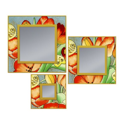 Mirror living room - Colorful Tulip Bouquet