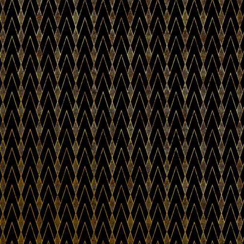 Black and gold art deco