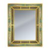 Bathroom mirror - Turquoise Oriental Traditional Miniatures