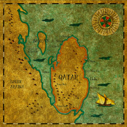 Map of Qatar